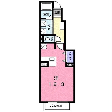 メゾンドフルールⅠの物件間取画像